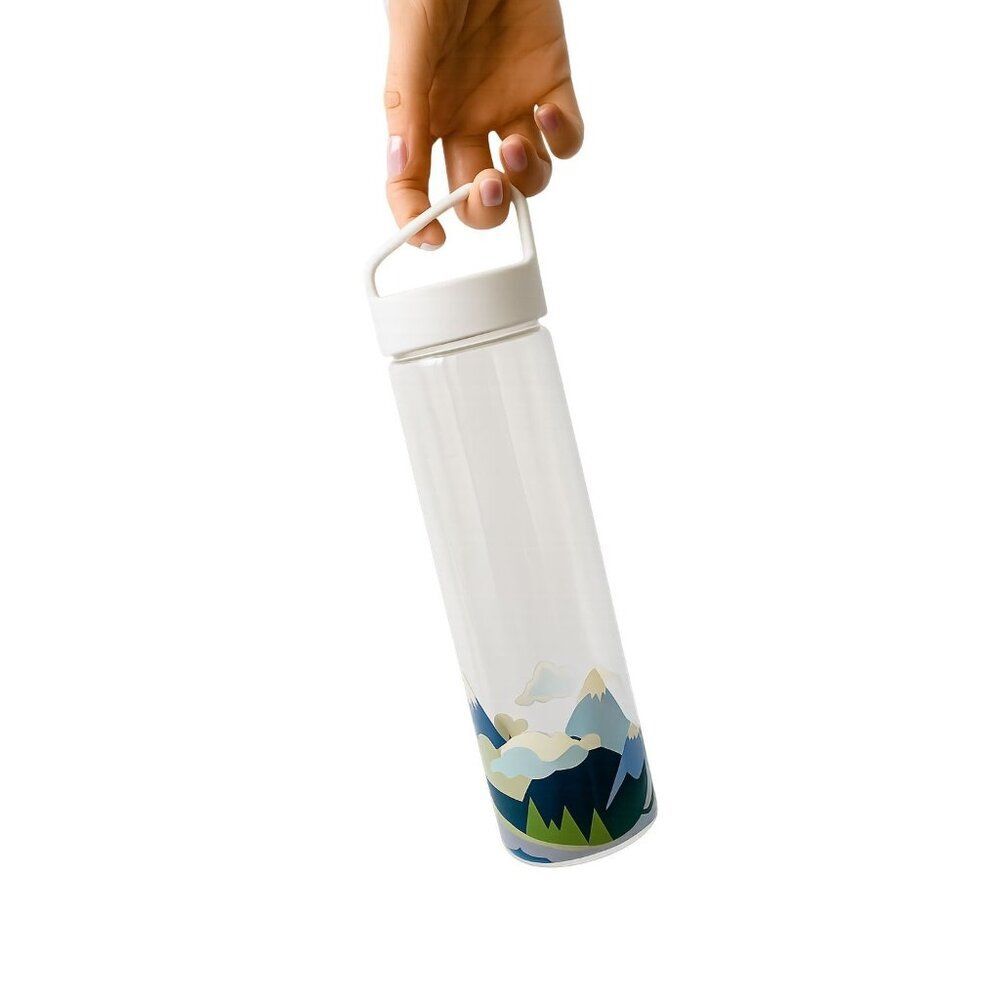 Starbucks GLASS Water Bottle Thermos 18.5 Oz You Are Here Collection ALASKA